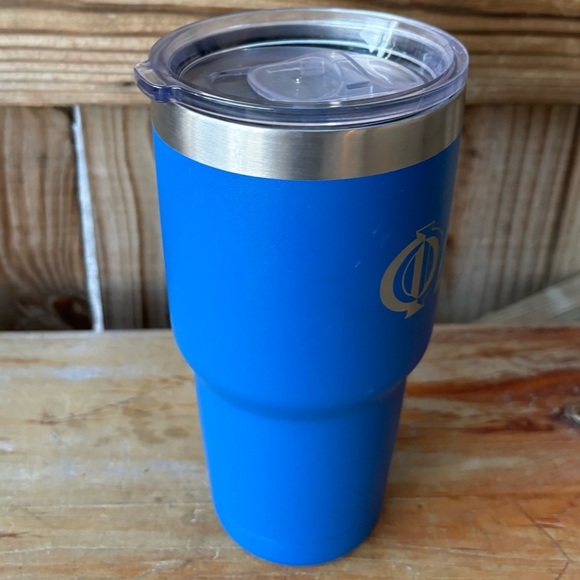 Phi Delta Theta Blue Insulated Stainless Steel Polar Camel Travel Tumbler & Lid - Picture 5 of 9